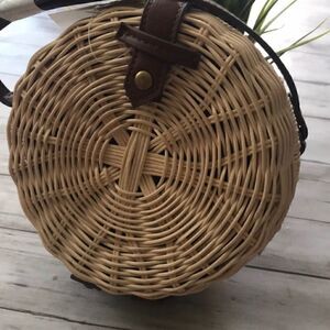 ASOS Handmade natural Straw Circle Bag.